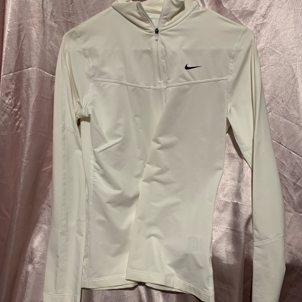 White Nike dry fit long sleeve size medium